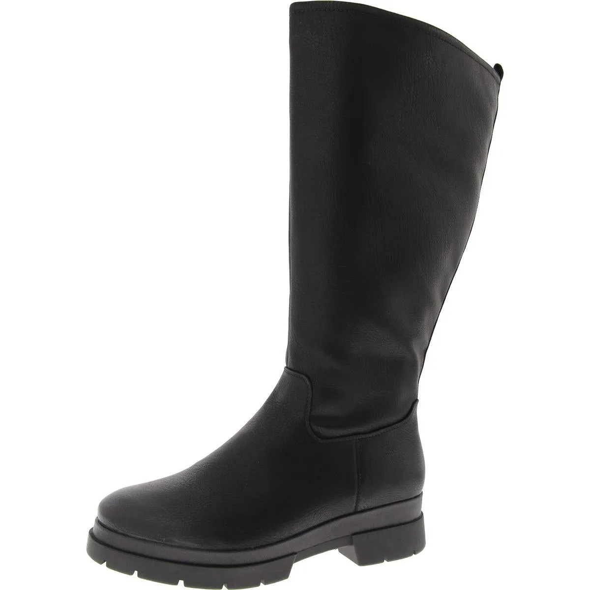 Orchid Womens Faux Leather Padded Insole Knee-High Boots