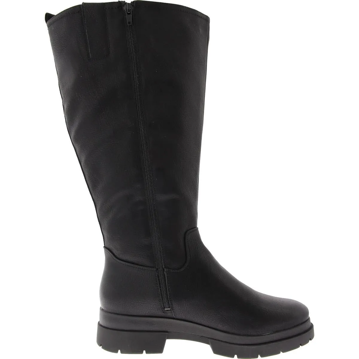 Orchid Womens Faux Leather Padded Insole Knee-High Boots