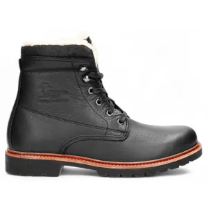 P03 Aviator - Men's Black Leather Ankle Boots