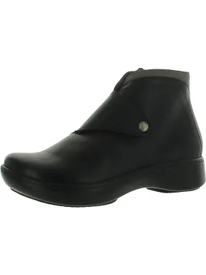 Pacific Womens Leather Adjustable Ankle Boots