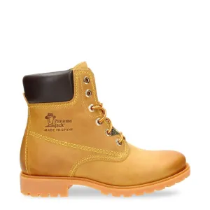 Panama Jack Womens 03 B1 Tan Boots Waterproof Leather Laces Hiking Ankle Chukka