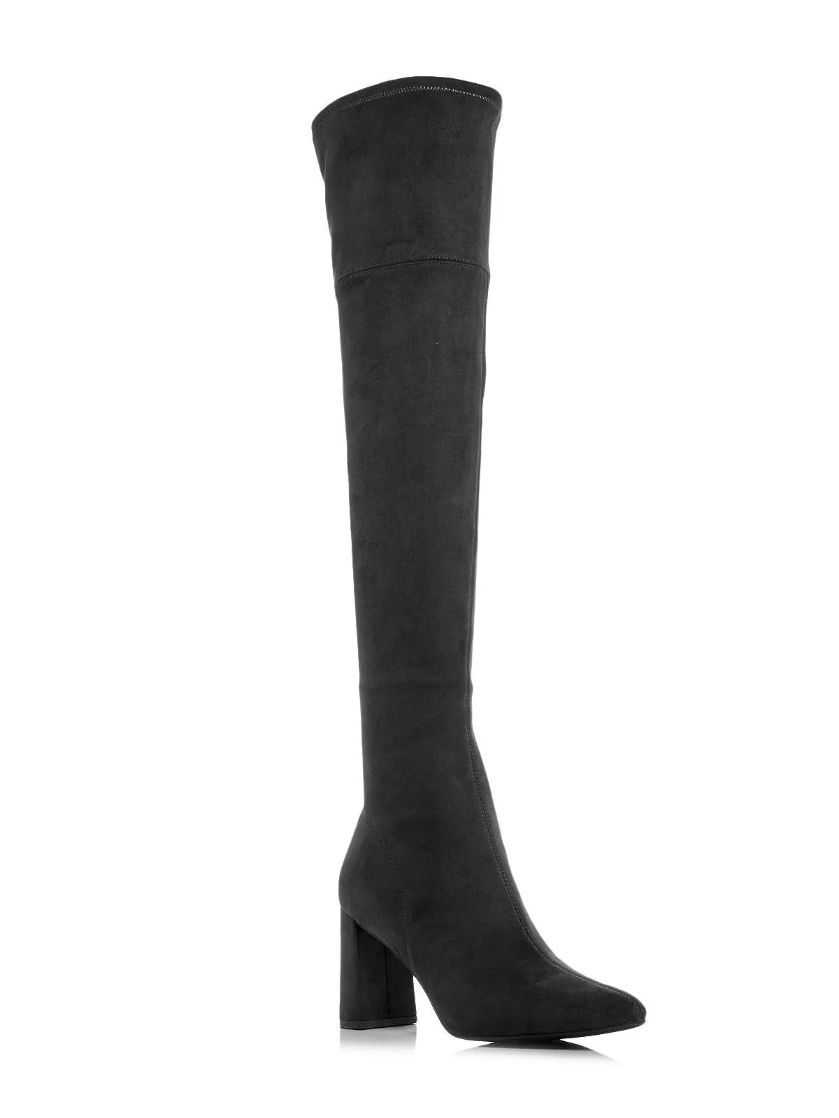 Parisah 2 Womens Faux Suede Pointed Toe Over-The-Knee Boots