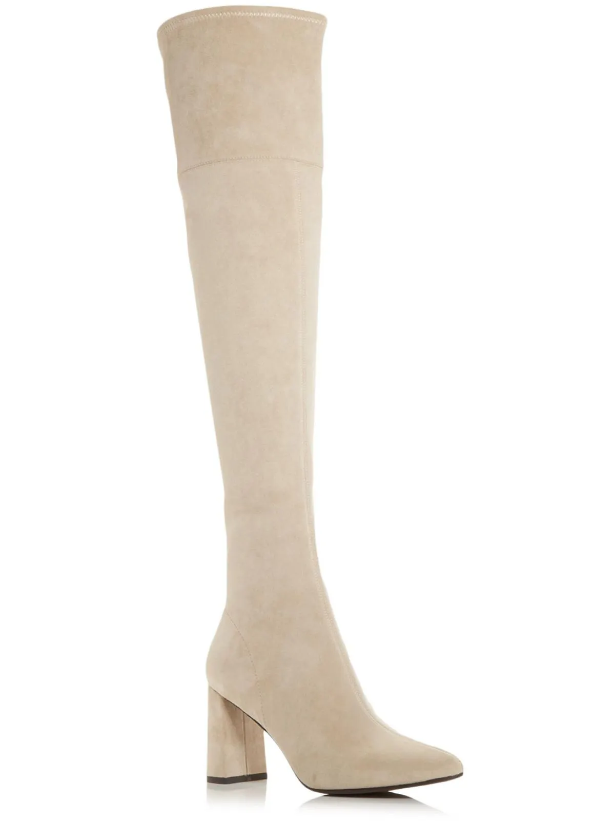 Parisah 2 Womens Faux Suede Pointed Toe Over-The-Knee Boots