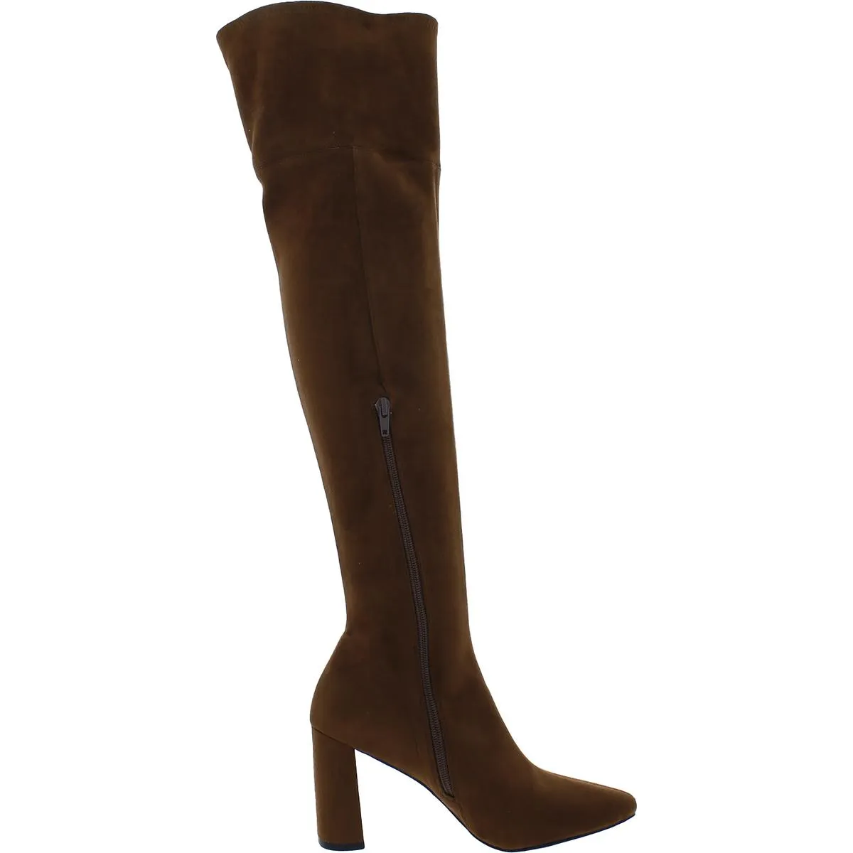 Parisah 2 Womens Faux Suede Pointed Toe Over-The-Knee Boots