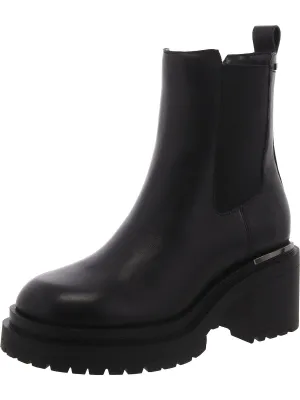 Patria Womens Leather Pull-On Chelsea Boots