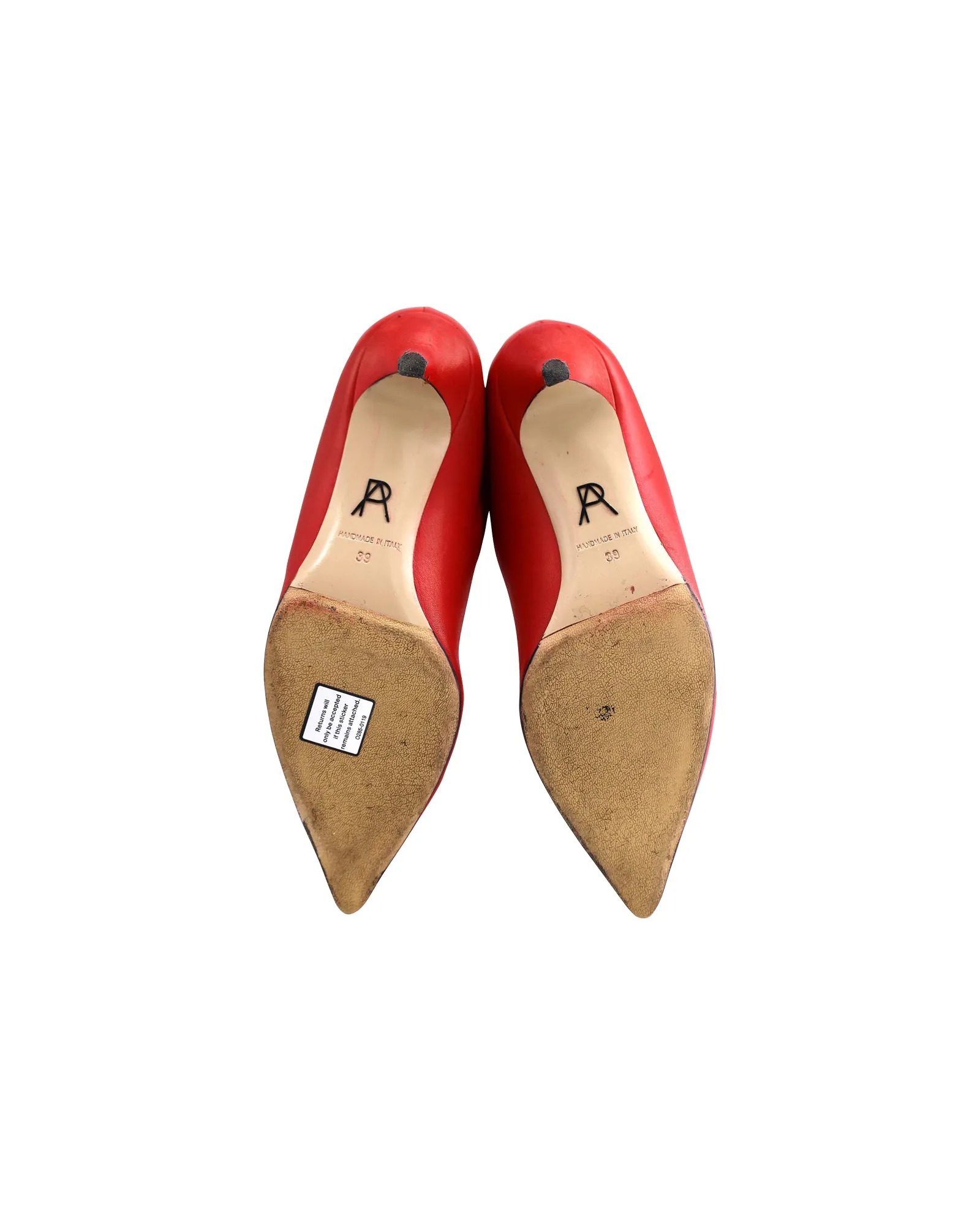 Paul Andrew Nadia High Boots in Red Leather