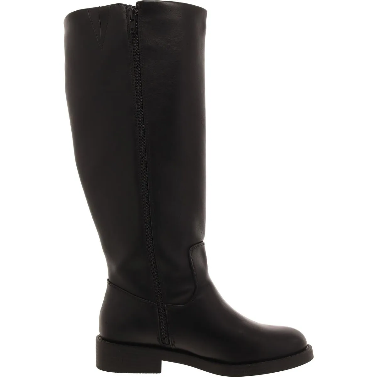Pennie Womens Faux Leather Riding Knee-High Boots