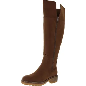 Pike Womens Block Heel Tall Thigh-High Boots