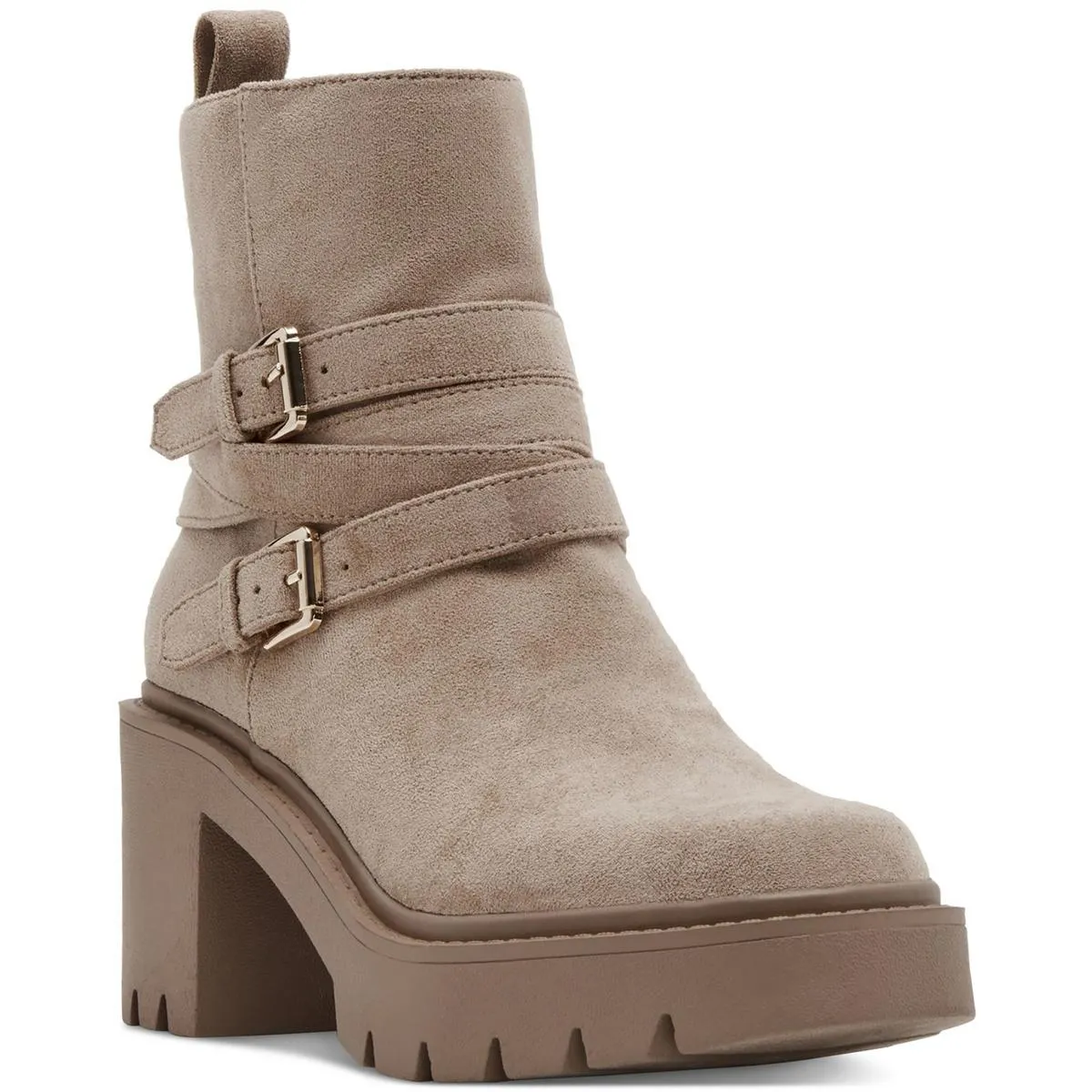 Pikee Womens Zip Up Buckle Combat & Lace-Up Boots