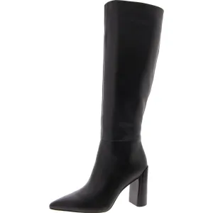 Pilar Womens Zipper Pointed Toe Knee-High Boots