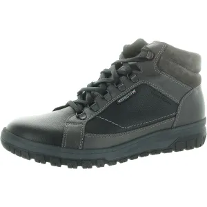 Pitt Mens Water Resistant Leather Combat & Lace-Up Boots