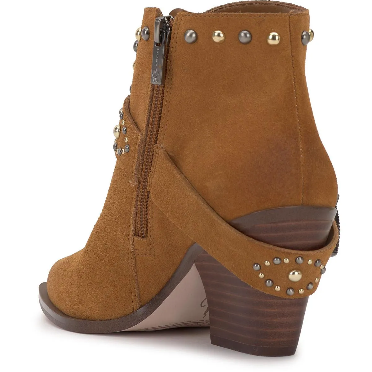 Pivvy Womens Suede Studded Cowboy, Western Boots