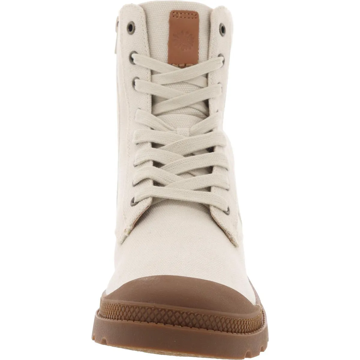 Platon Womens Lace-Up Man Made Combat & Lace-Up Boots
