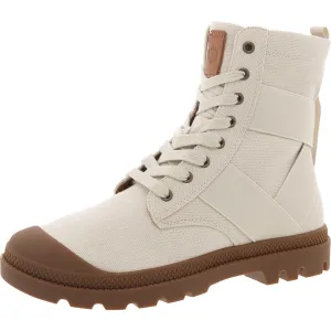 Platon Womens Lace-Up Man Made Combat & Lace-Up Boots
