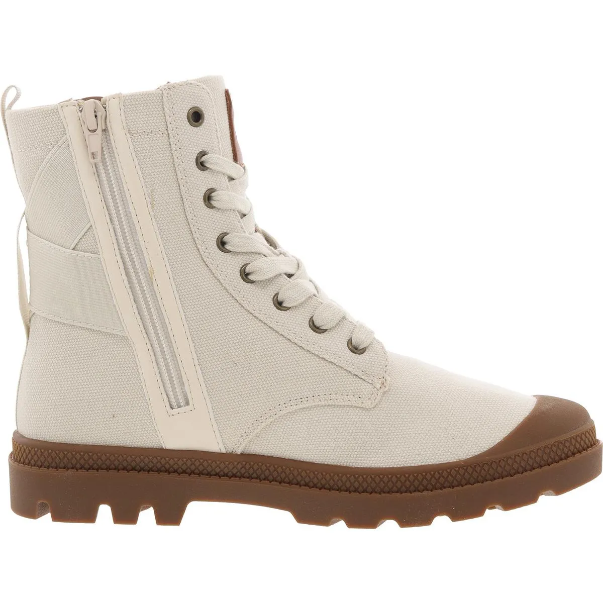 Platon Womens Lace-Up Man Made Combat & Lace-Up Boots