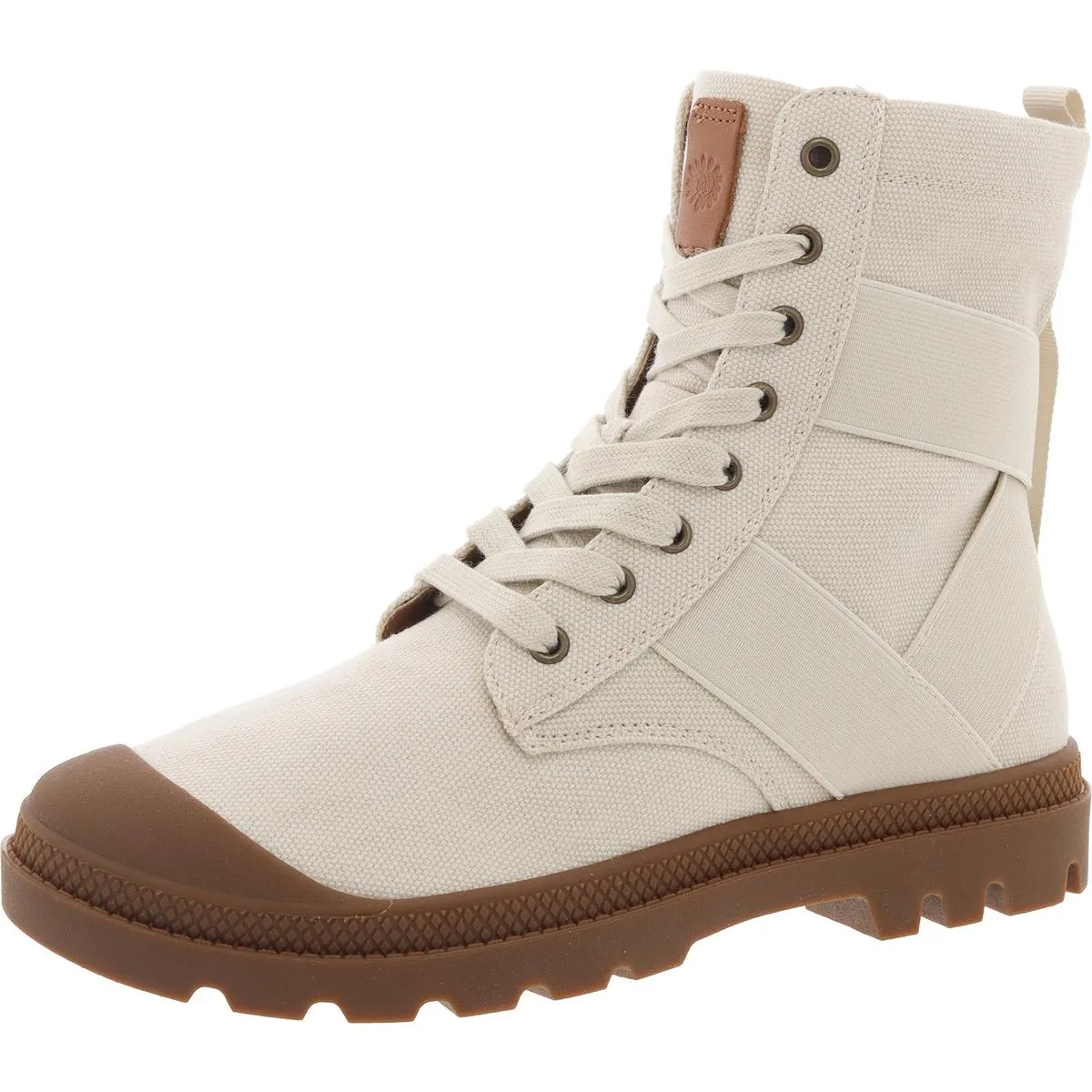 Platon Womens Lace-Up Man Made Combat & Lace-Up Boots