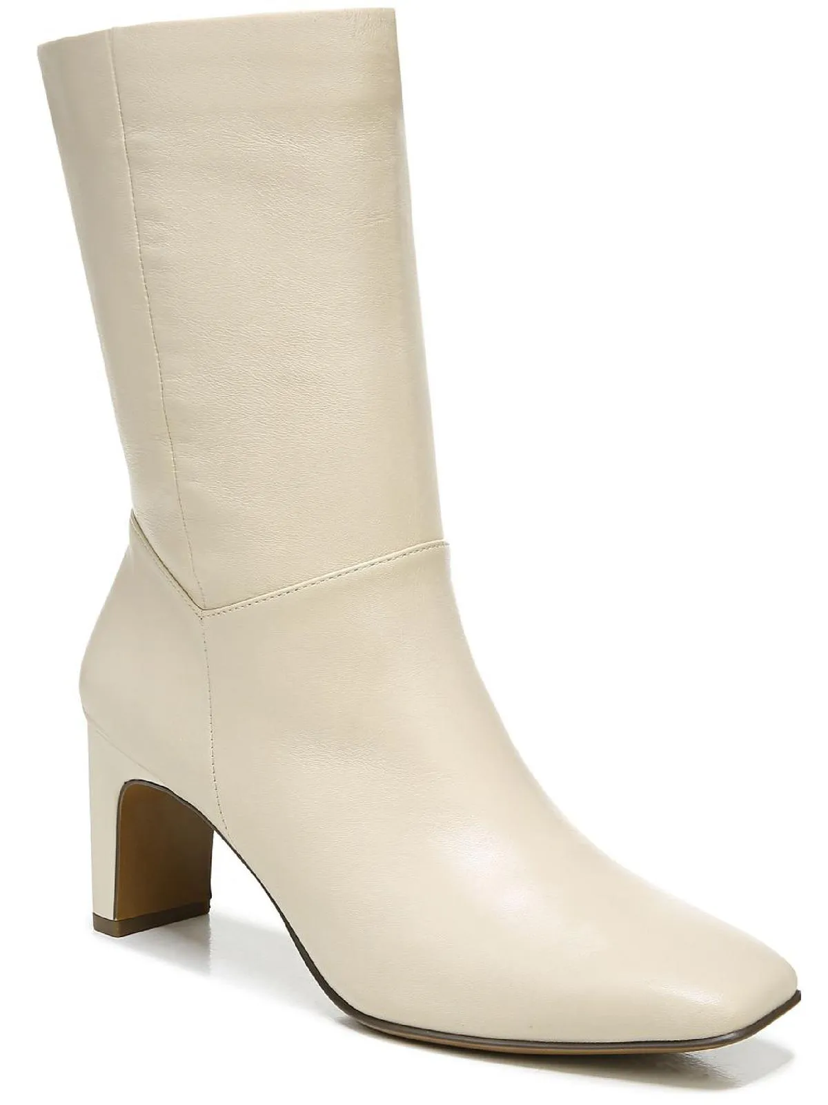 Platt Womens Zipper Square Toe Mid-Calf Boots