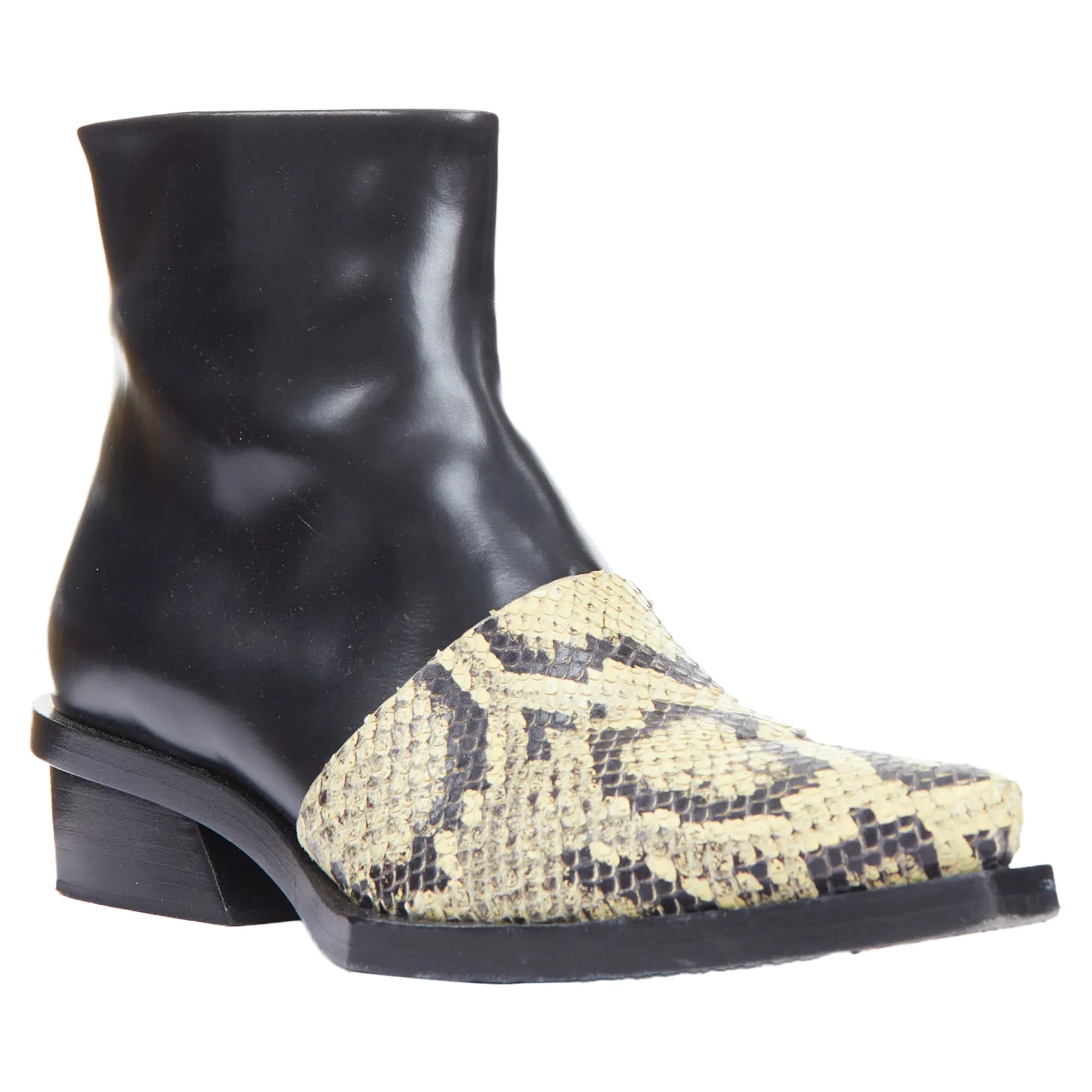 Proenza Schouler Scaled Leather Cuban Ankle Boot
