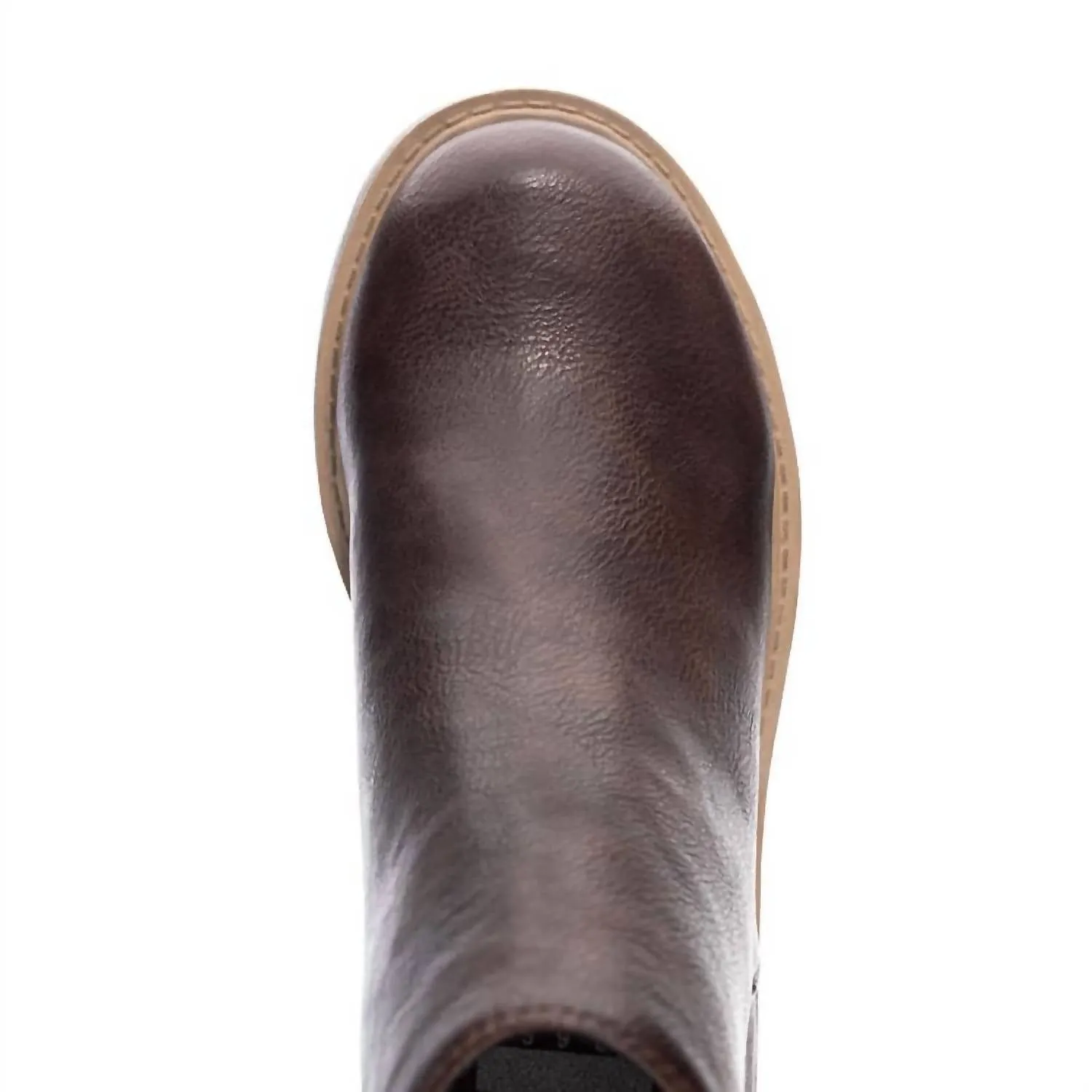 Rabbit Smooth Platform Boots In Brown