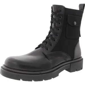 Racine Mens Lace-Up Leather Combat & Lace-Up Boots