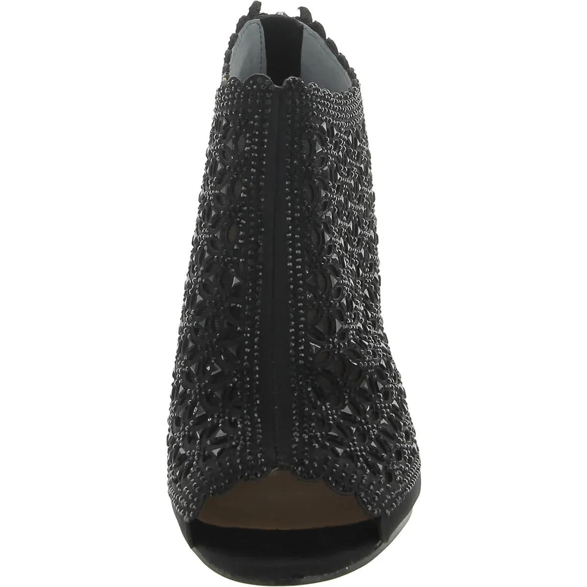 Radita Womens Satin Embellished Booties