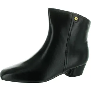 Raffee Womens Zipper Leather Booties