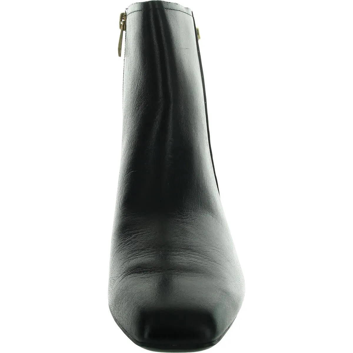 Raffee Womens Zipper Leather Booties