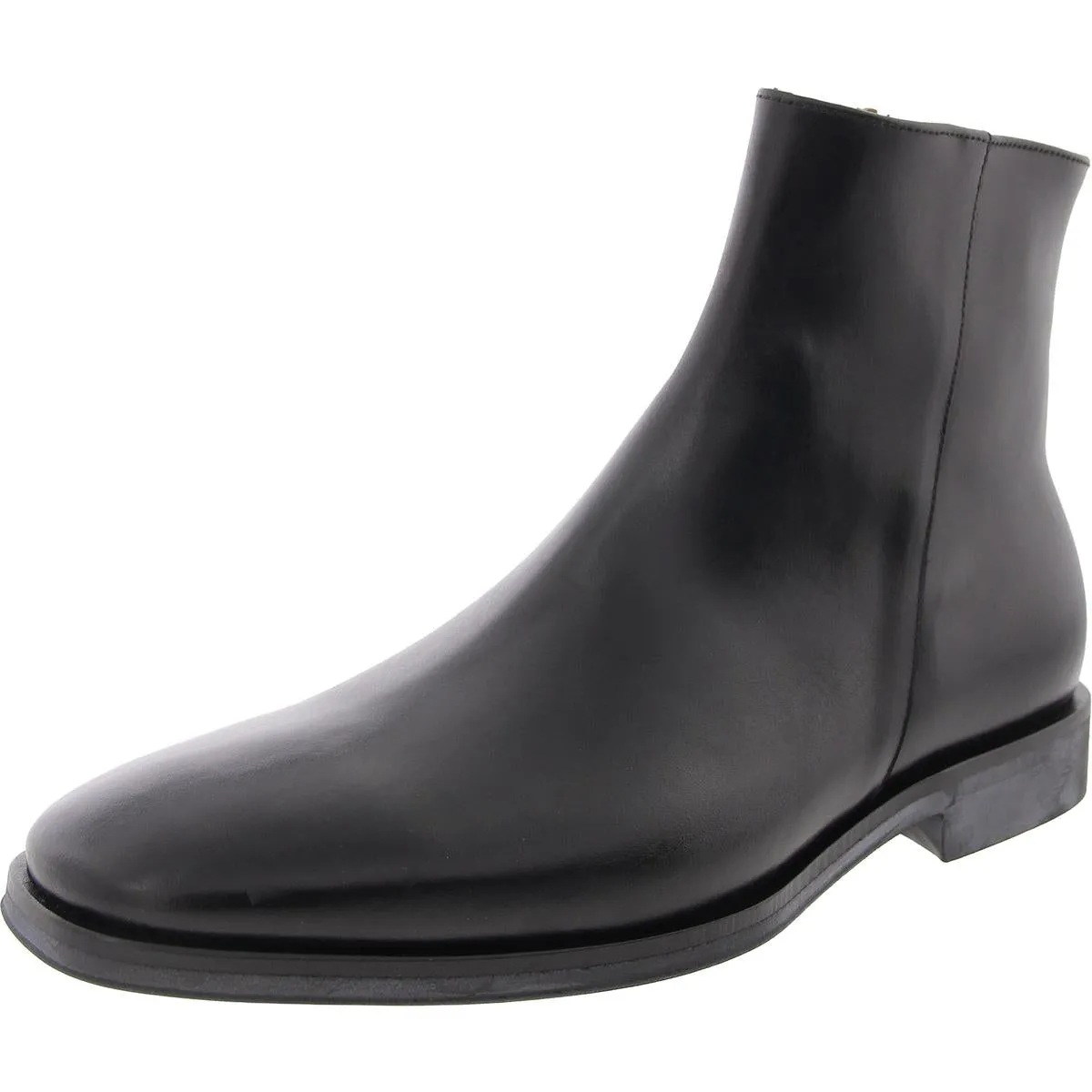 Raging Boot Mens Zipper Leather Chelsea Boots