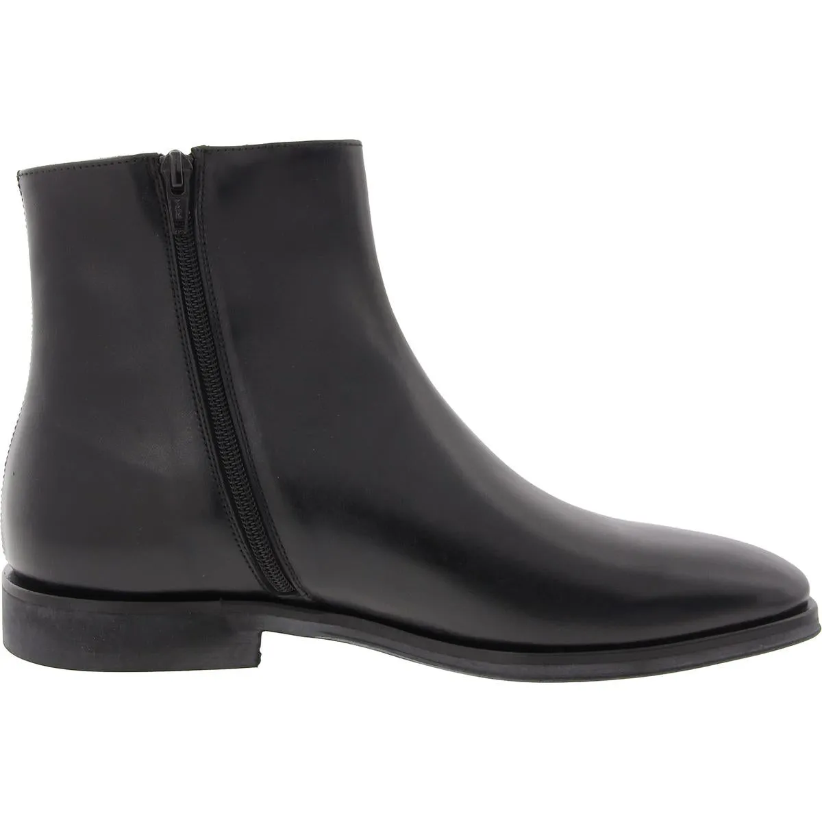 Raging Boot Mens Zipper Leather Chelsea Boots