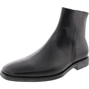 Raging Boot Mens Zipper Leather Chelsea Boots