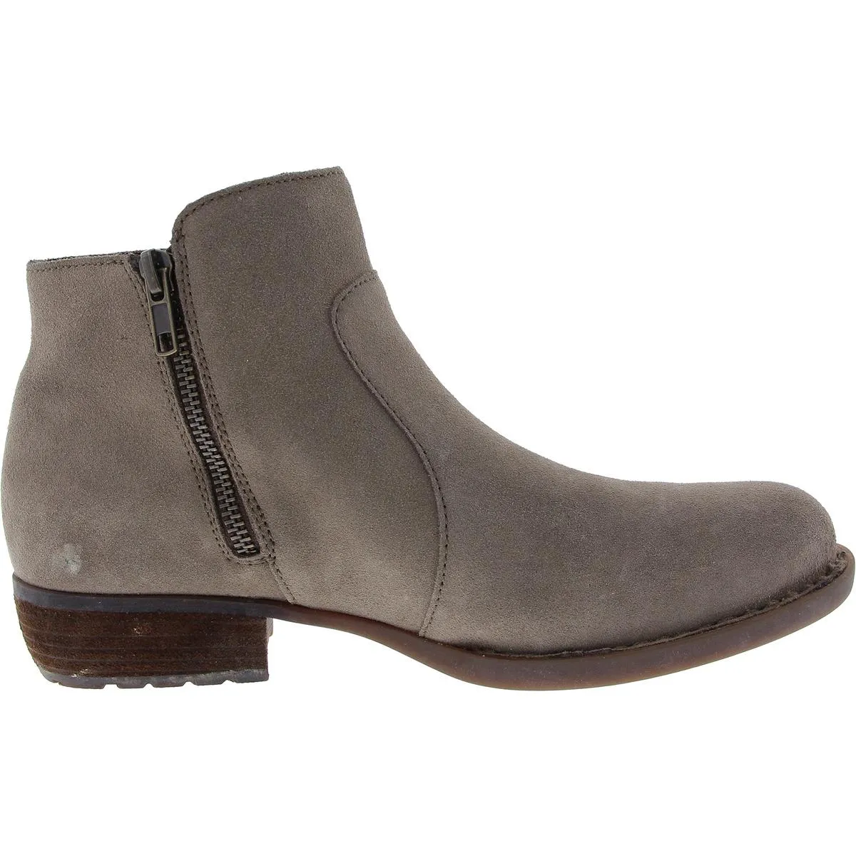 Rani Womens Suede Block Heel Ankle Boots