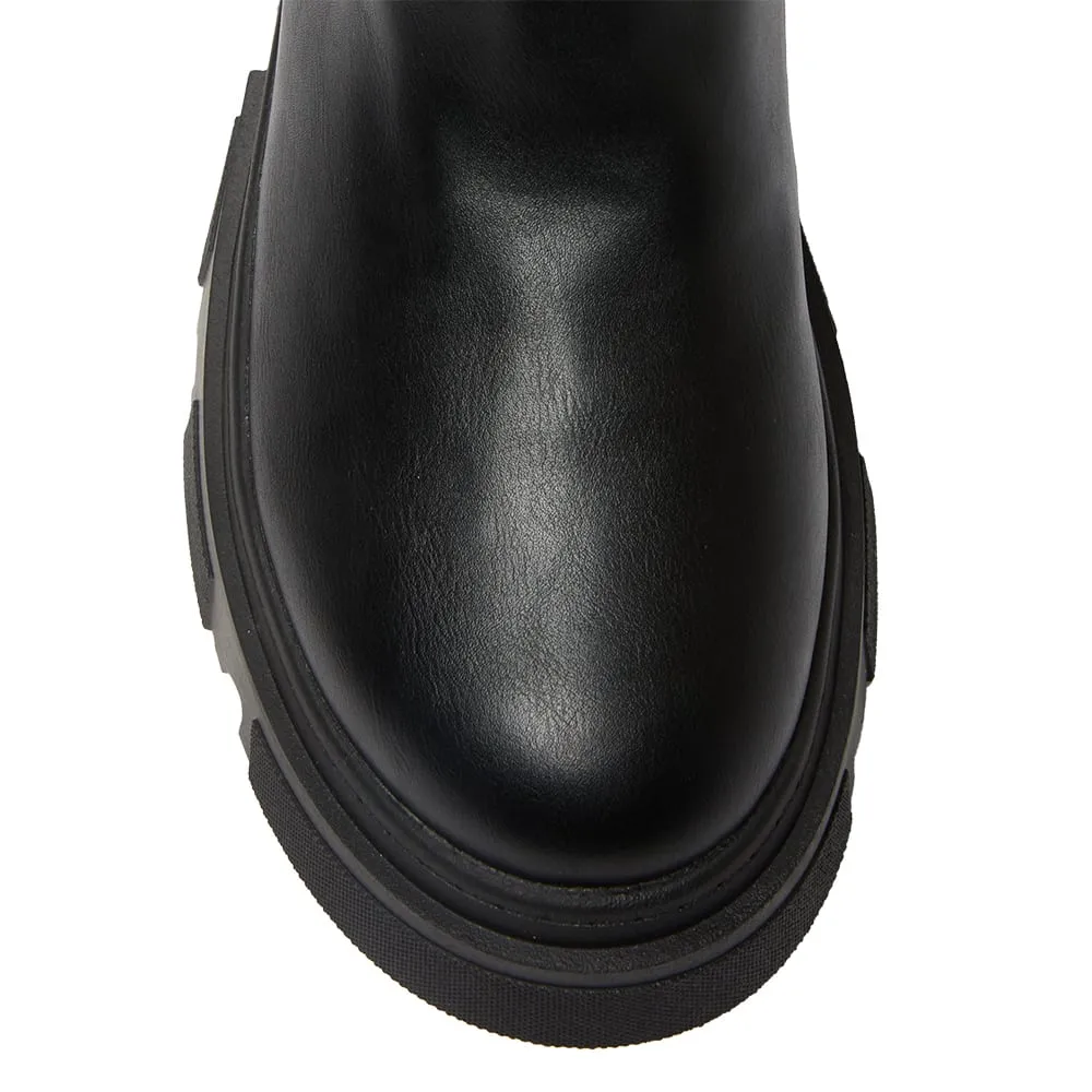 Rapture Boot in Black Smooth