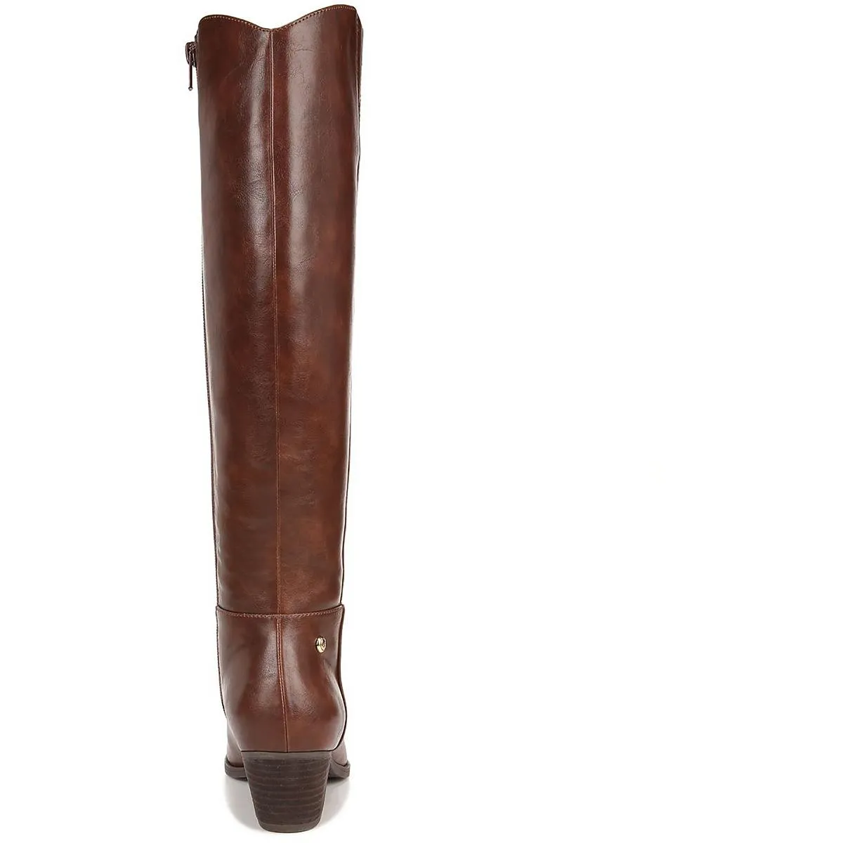 Reese Womens Faux Leather Block Heel Knee-High Boots