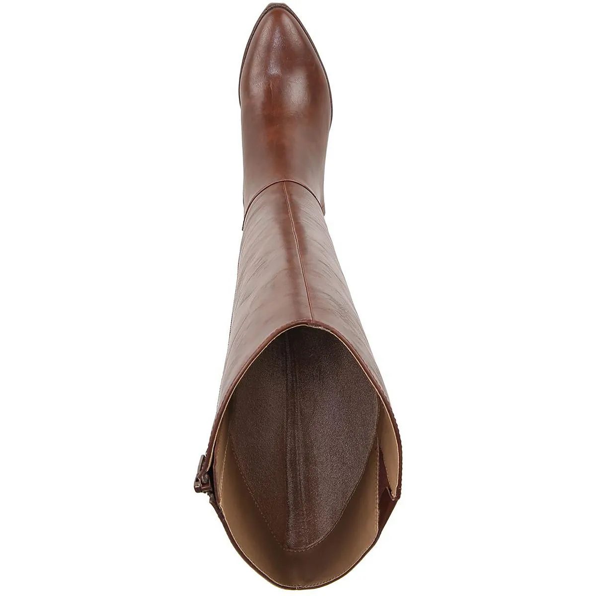 Reese Womens Faux Leather Block Heel Knee-High Boots