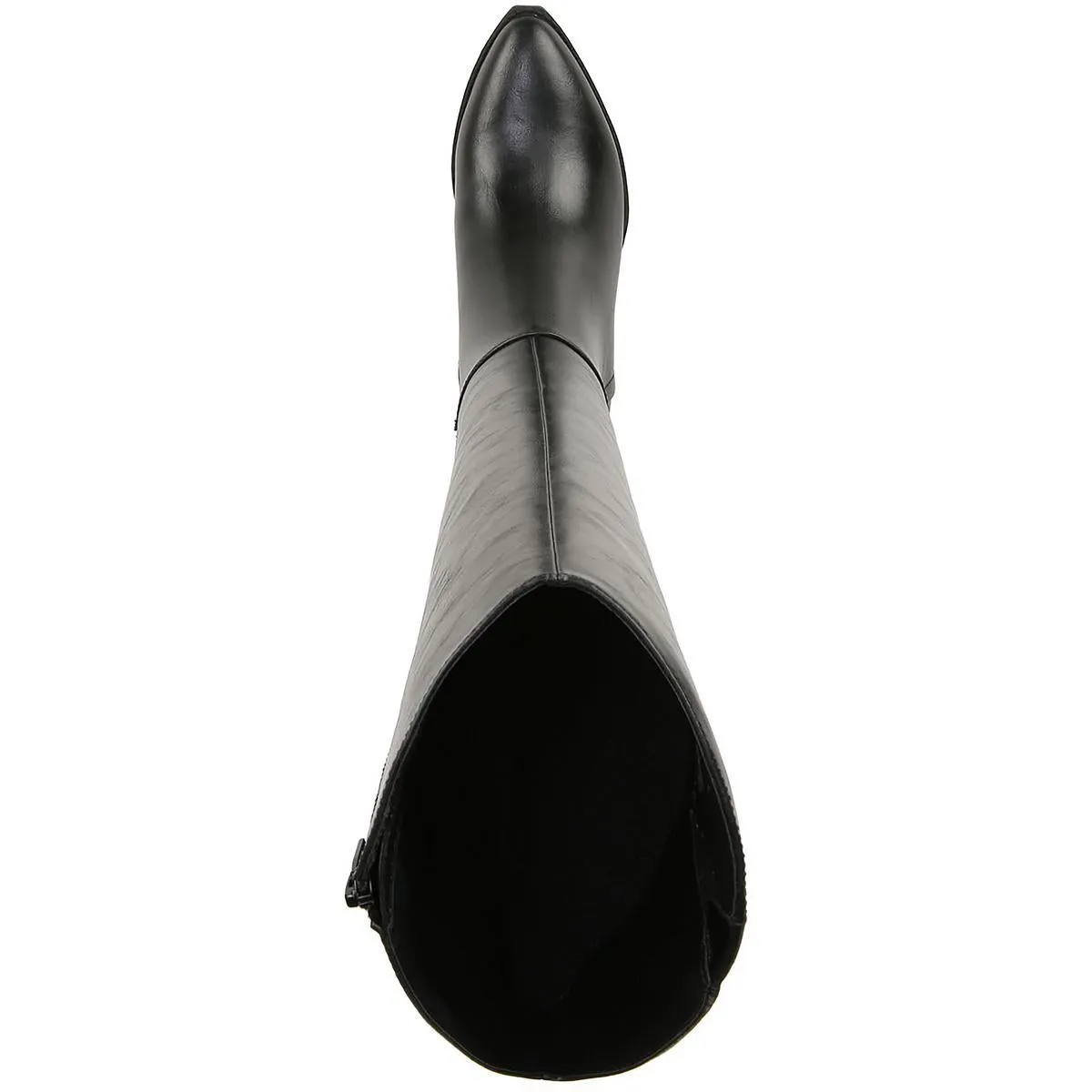 Reese Womens Faux Leather Block Heel Knee-High Boots