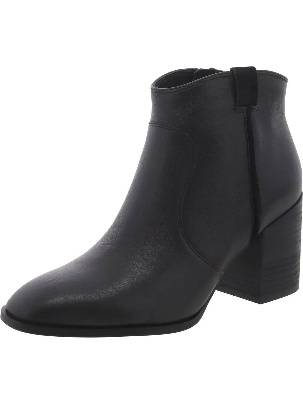 Regan Womens Leather Square Toe Booties