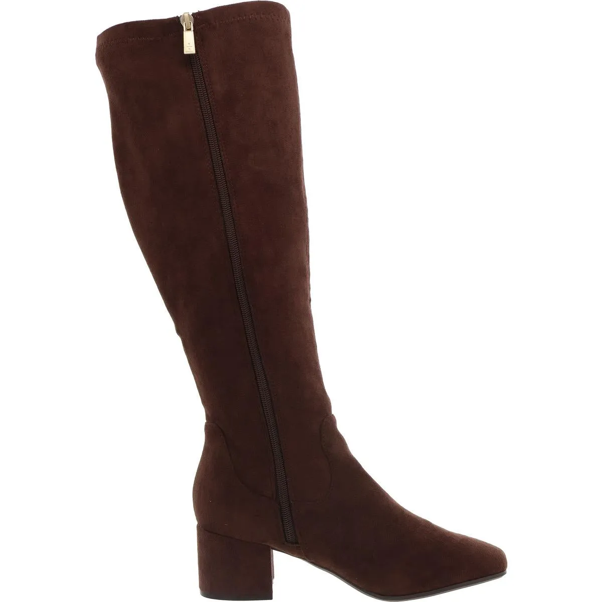 Rida Stretch Boot Womens Zipper Faux Suede Knee-High Boots