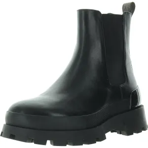 Rowan Womens Lugged Sole Leather Chelsea Boots