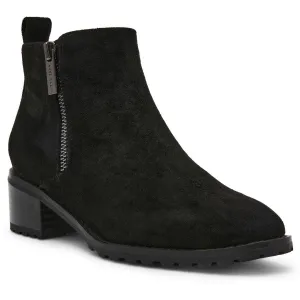 Saka01f9 Womens Zipper Suede Ankle Boots