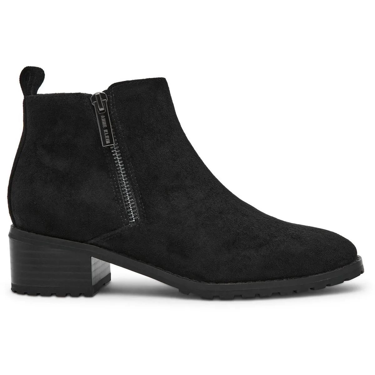 Saka01f9 Womens Zipper Suede Ankle Boots