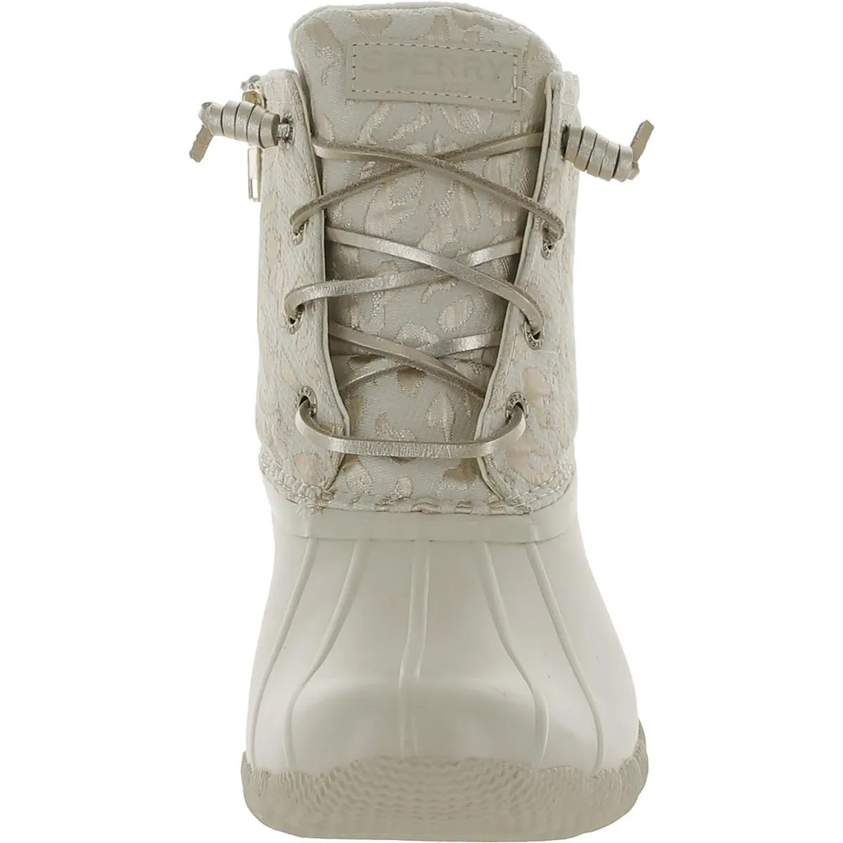 Saltwater Womens Embroidered Manmade Rain Boots