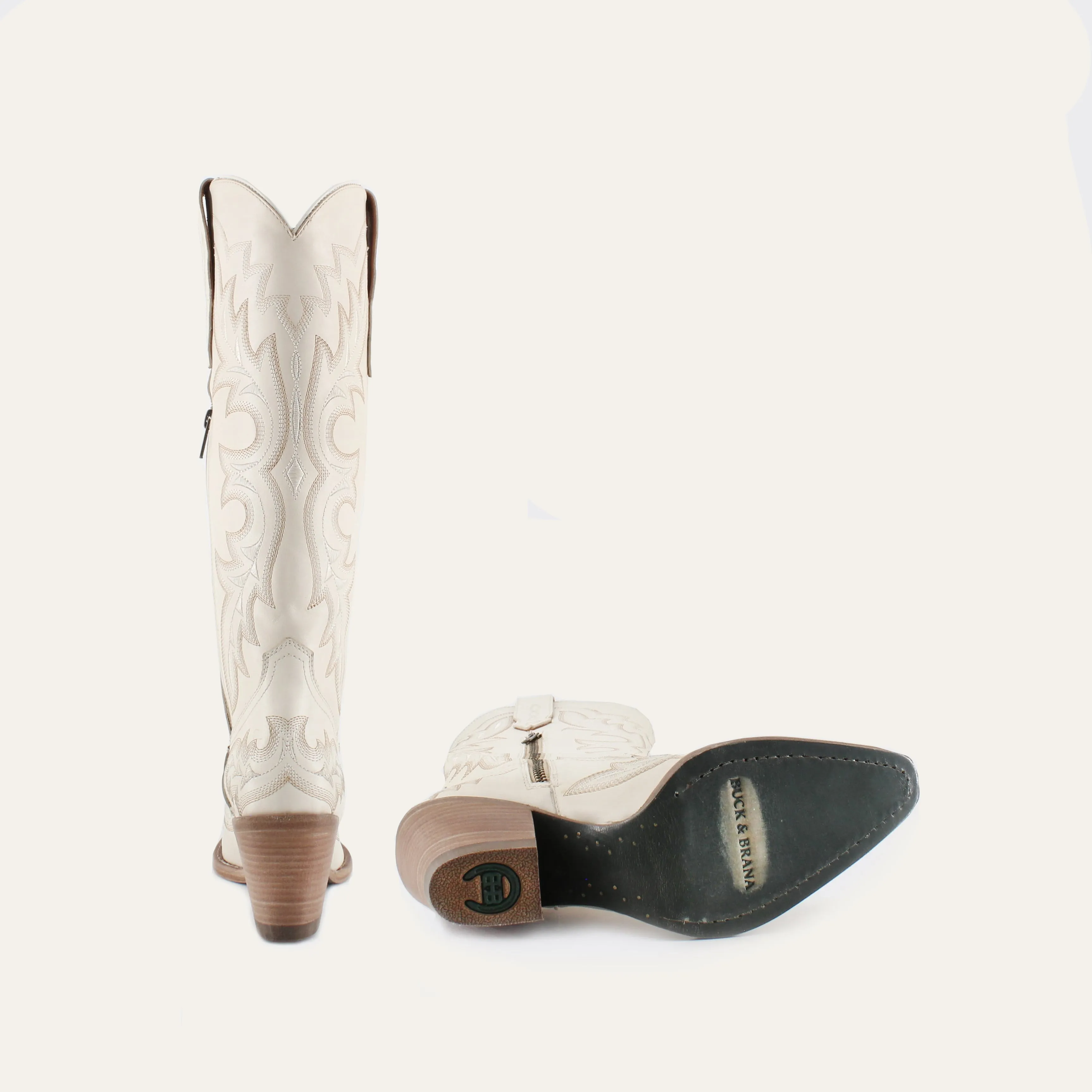 Samira Leather Cowgirl Boots - Chic Western Style & Comfort By Buck & Brana sam