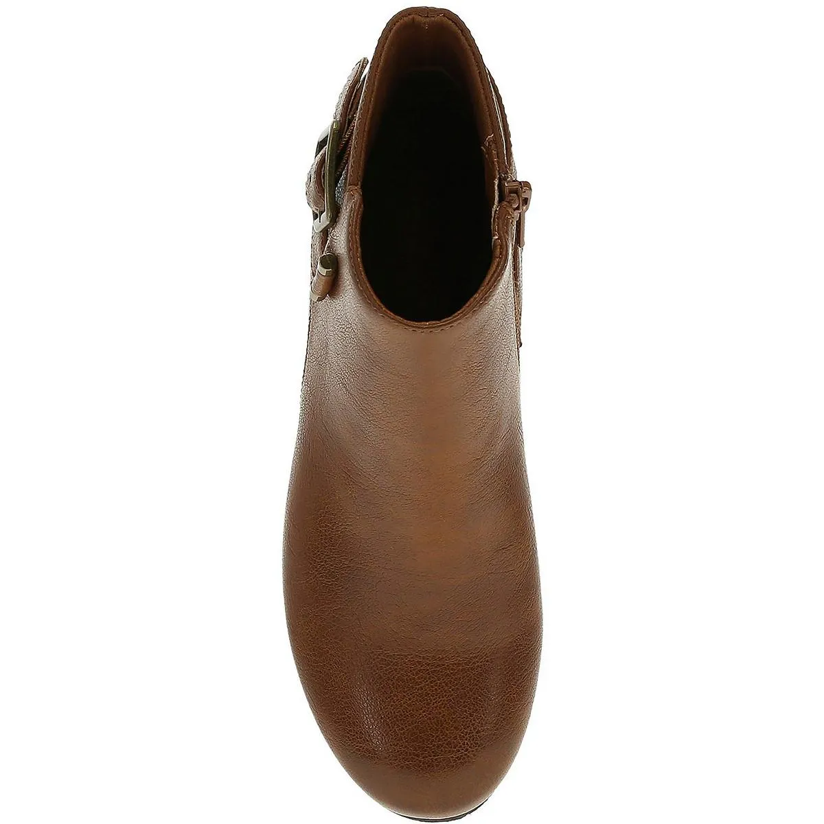 Serena Womens Faux Leather Ankle Wedge Boots
