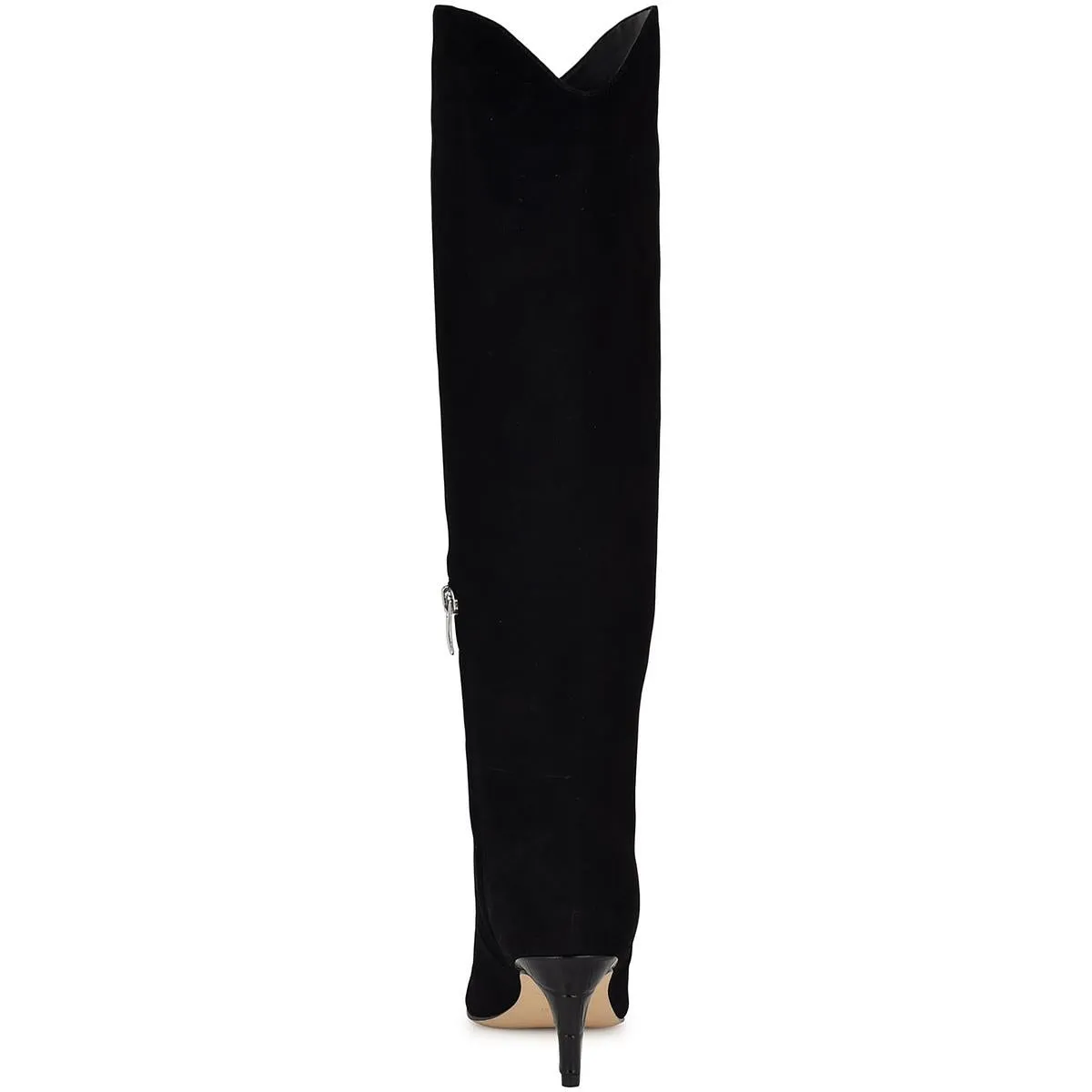 SIRENA Womens Zipper Leather Knee-High Boots