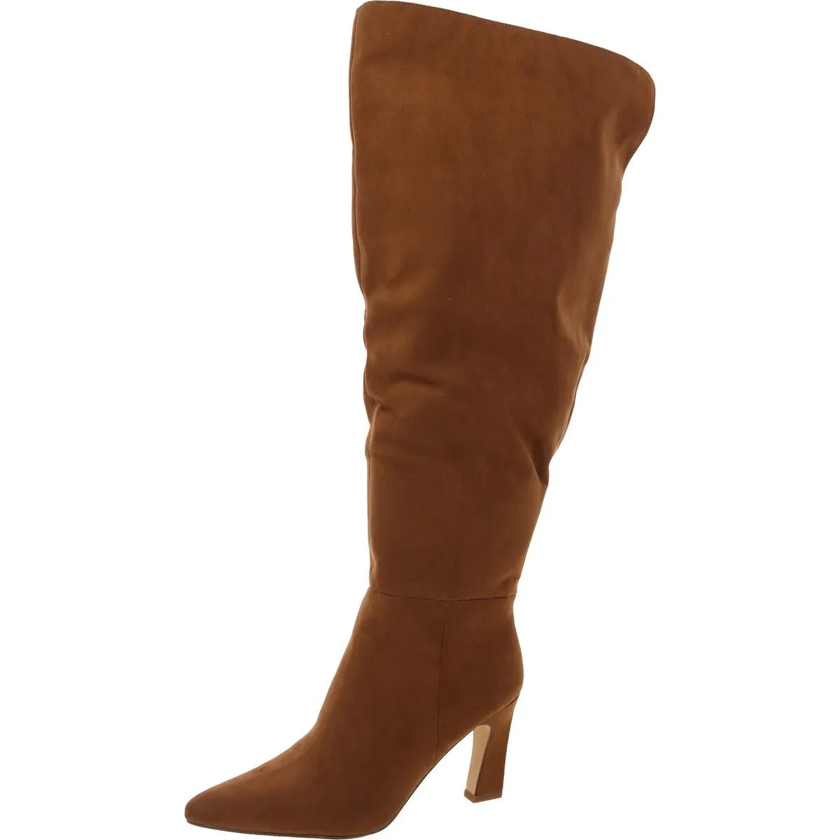 SIZZLEEWC Womens Wide Calf Manmade Over-The-Knee Boots