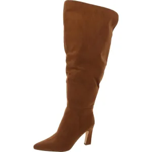 SIZZLEEWC Womens Wide Calf Manmade Over-The-Knee Boots