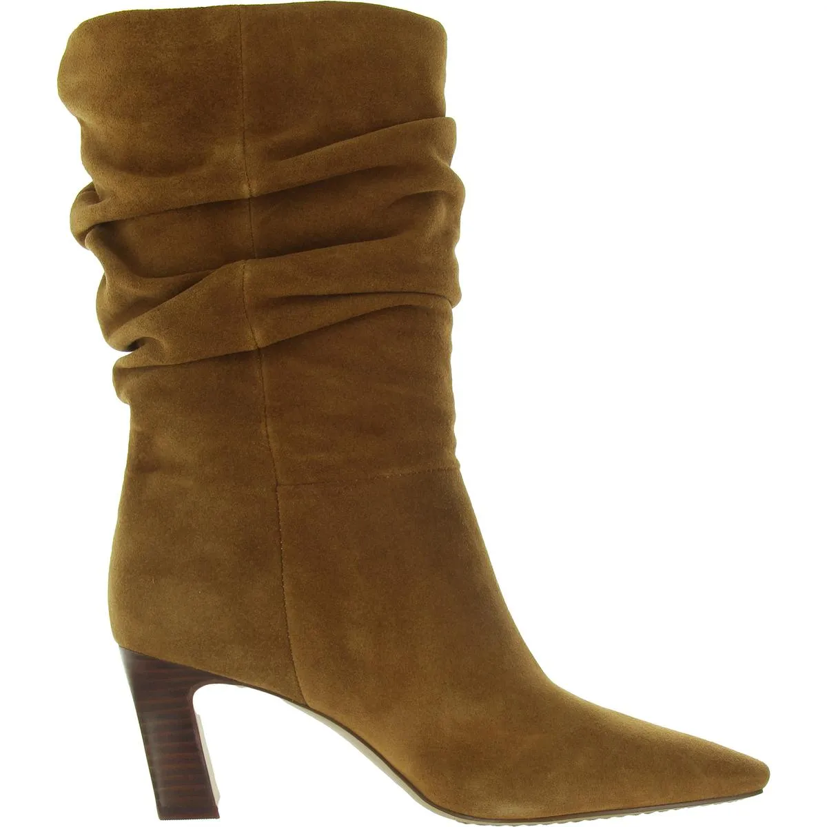Skylar Womens Slouchy Leather Mid-Calf Boots