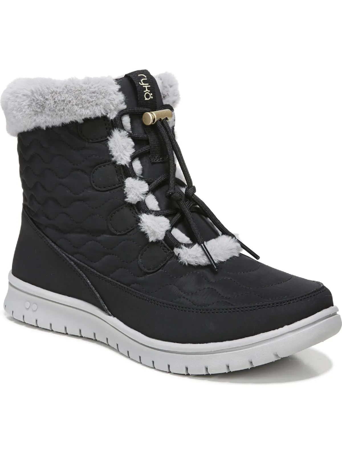 Snowbound Womens Quilted Nylon Comfort Hiking Boots