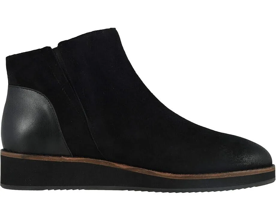 SoftWalk Wesley Boot Men's US 7.5 Black Leather Side Zipper Ankle Booties FZP226 (Black,7.5)