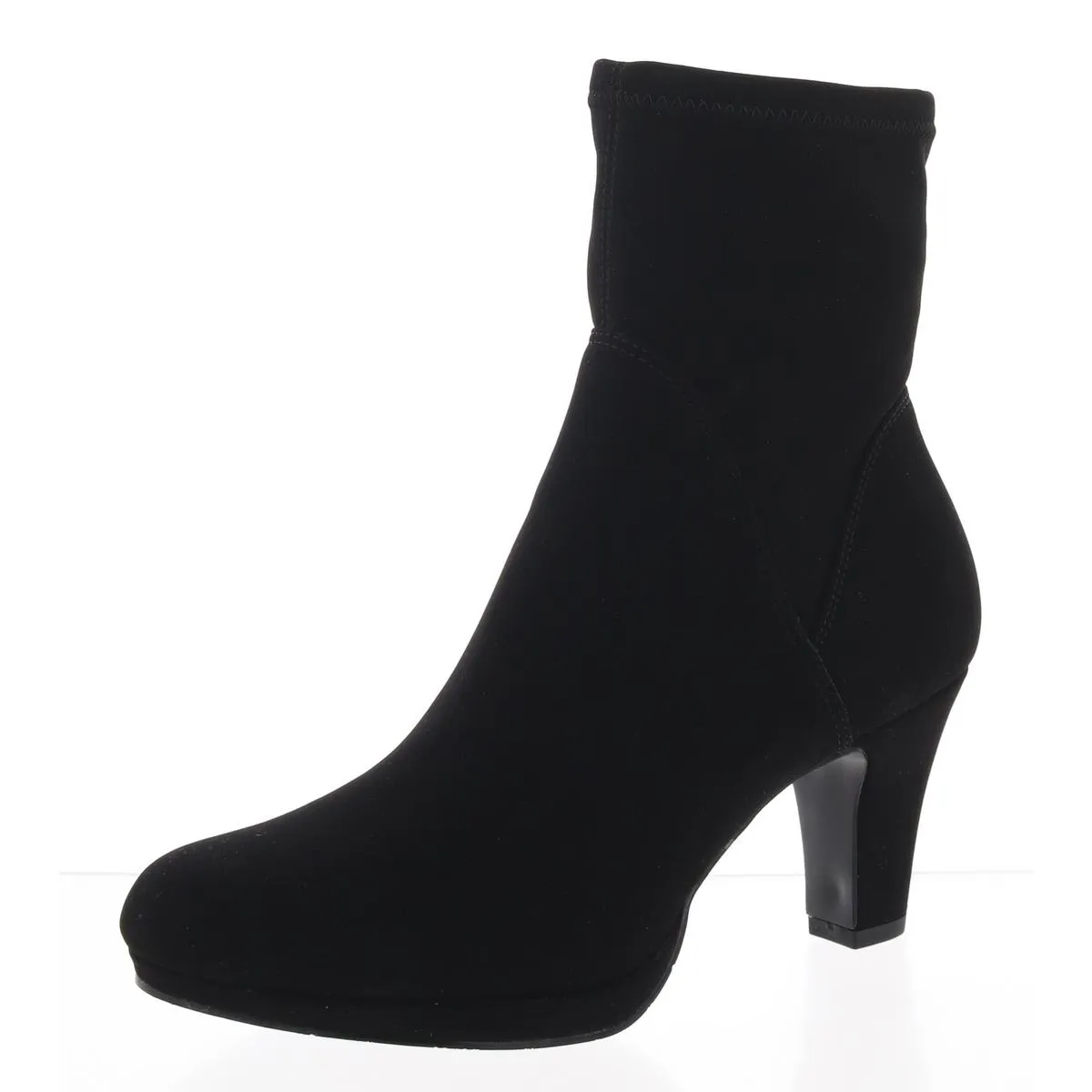solana Womens Zip Up Round Toe Ankle Boots